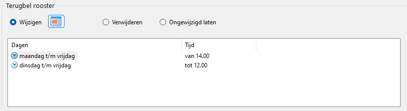 Terugbeltijdexpressie