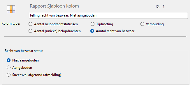 Telling van aantal Recht-van-Bezwaar